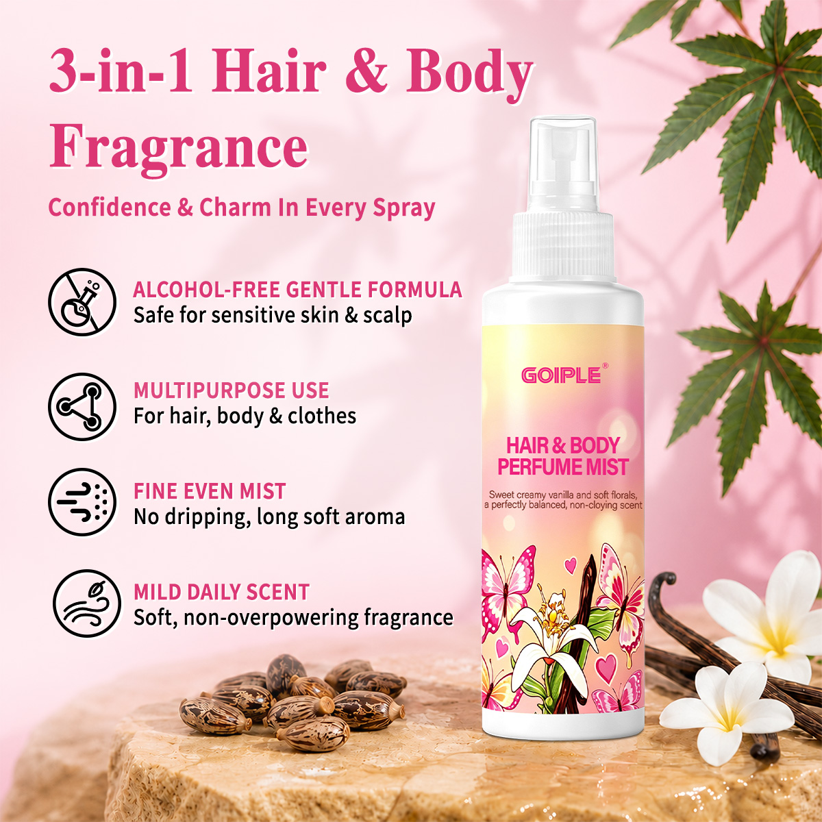 رذاذ عطري للشعر والجسم، عطر خف - مراجعة Perfume Fragrance Mist وسعره