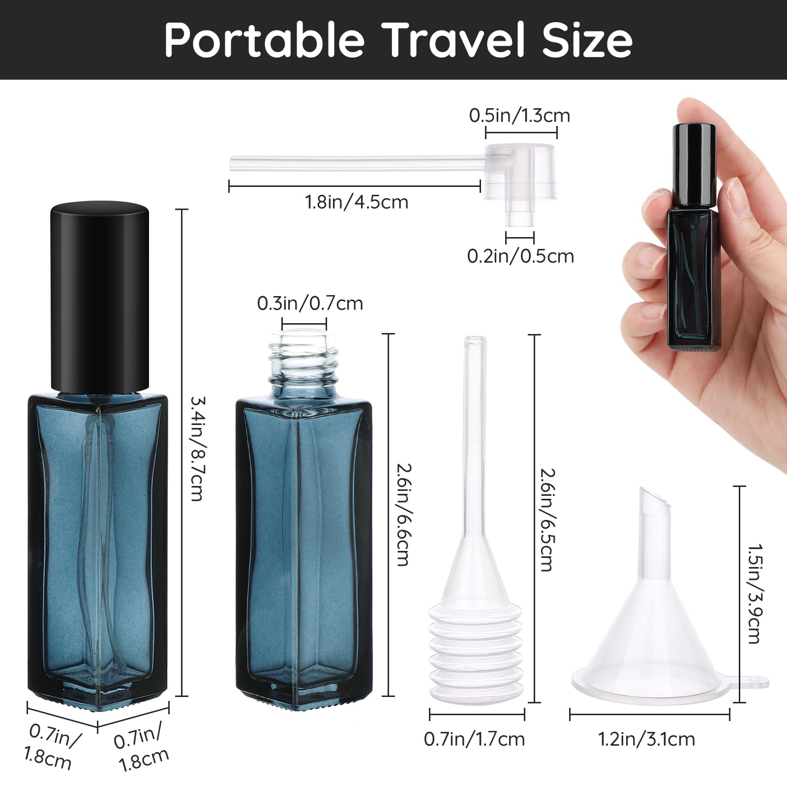 10 قطع من رذاذ زجاجة عطر فارغة - مراجعة Perfume Fragrance Mist وسعره